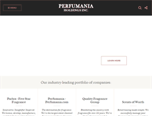 Tablet Screenshot of perfumaniaholdings.com